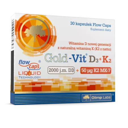Olimp Gold-Vit D3 2000 + K2 60 kapsułek witamina D OLIMP LABORATORIES