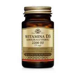 Solgar Witamina D3 2200 IU (55ug) x 50 kapsułek ( data ważności 30.04.2024 ) witamina D SOLGAR POLSKA SP. Z O.O.