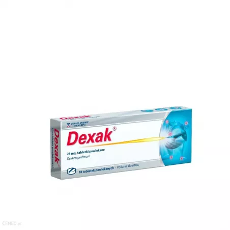 Dexak tabletki powlekane 25mg x 10 tabletek reumatyzm BERLIN CHEMIE AG