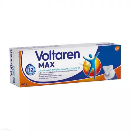 Voltaren Max żel 23.2mg/g x 100 g ból mięśni pleców i kręgosłupa GLAXOSMITHKLINE CONSUMER HEALTHCARE SP. Z O.O.