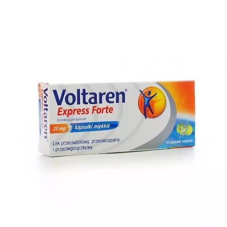 Voltaren Expres Forte x 10 kapsułek tabletki przeciwbólowe GLAXOSMITHKLINE CONSUMER HEALTHCARE SP. Z O.O.