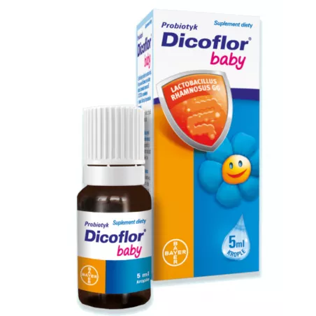 Dicoflor Baby krople x 5 ml odporność noworodka BAYER SP. Z O.O.