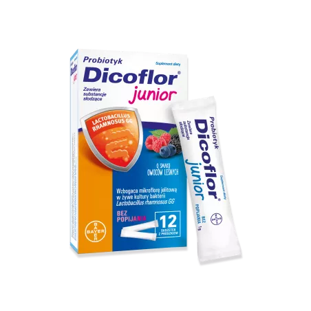 Dicoflor Junior x 12 saszetek preparaty na odporność dla dzieci BAYER SP. Z O.O.