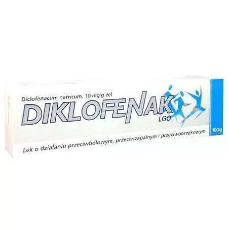 Diklofenak lgo żel 10mg/g x 100 g stawy OMEGA PHARMA POLAND SP Z OO