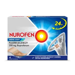 Nurofen Mieśnie i Stawy 200mg plaster x 4 sztuki maści żele i plastry RECKITT BENCKISER POLAND S.A.