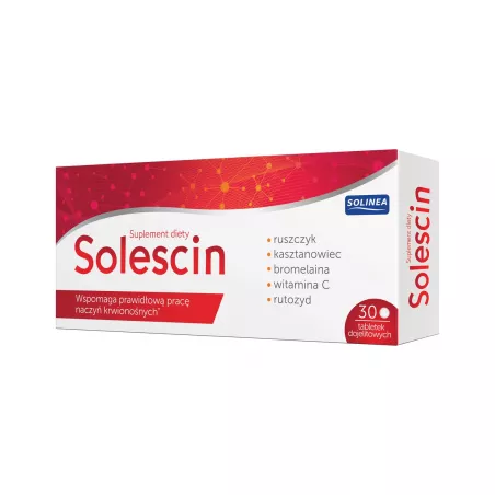 Solescin x 30 tabletek dojelitowych preparaty na żylaki SOLINEA SP. Z O.O. SP.K.