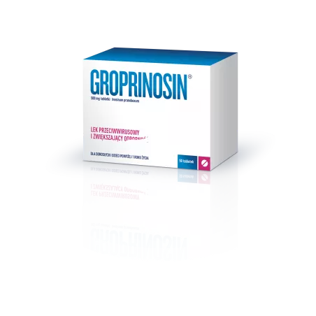 Groprinosin 500 mg x 50 tabletek opryszczka GEDEON RICHTER POLSKA SP.Z O.O.