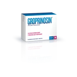 Groprinosin tabletki 500 mg x 20 tabletek opryszczka GEDEON RICHTER POLSKA SP.Z O.O.