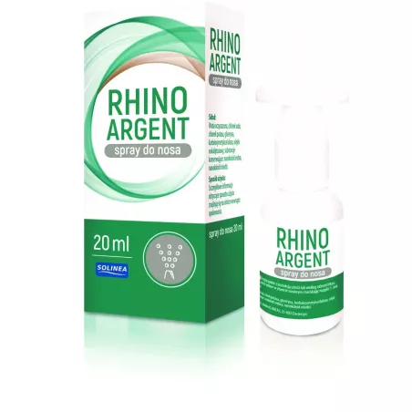 Rhinoargent spray do nosa 20 ml leki na katar SOLINEA SP. Z O.O. SP.K.
