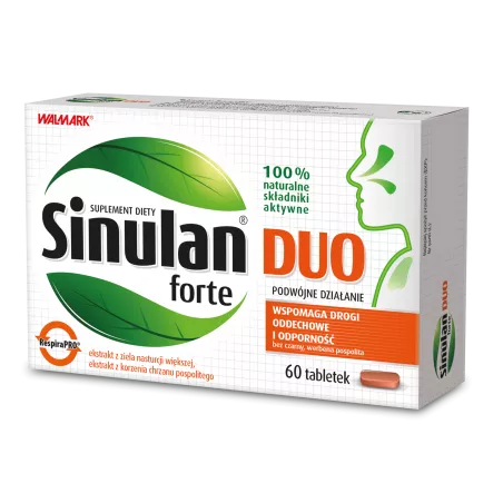 Sinulan Duo Forte x 60 tabletek chore zatoki WALMARK SP. Z O.O.