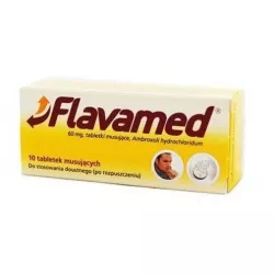 Flavamed 60mg x 10 tabletek leki na kaszel BERLIN CHEMIE AG