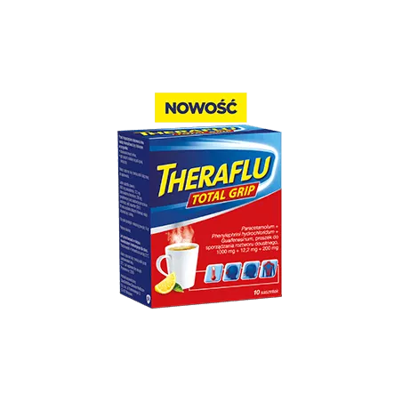 Theraflu Total Grip 10 torebek leki na gorączkę GLAXOSMITHKLINE CONSUMER HEALTHCARE SP. Z O.O.