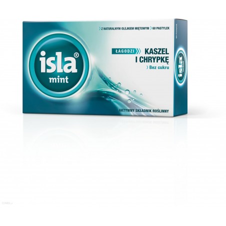 Isla-mint 0.1g x 60 pastylek leki na ból gardła i chrypkę SALVEO POLAND SP. Z O.O.