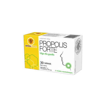 Propolis Forte mentolowe x 30 tabletek miód Manuka i produkty pszczele APIPOL-FARMA SP. Z O.O. PPF