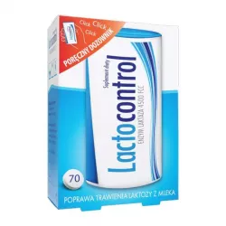 Lactocontrol x 70 tabletek nietolerancja laktozy N.P.ZDROVIT SP Z O.O.