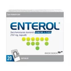 Enterol 250mg x 20 kapsułek probiotyki na trawienie BIOCODEX POLSKA SP. Z O.O.