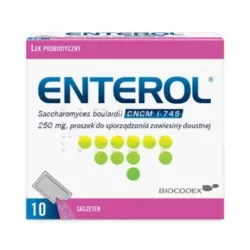 Enterol 250mg x 10 saszetek probiotyki na trawienie BIOCODEX POLSKA SP. Z O.O.