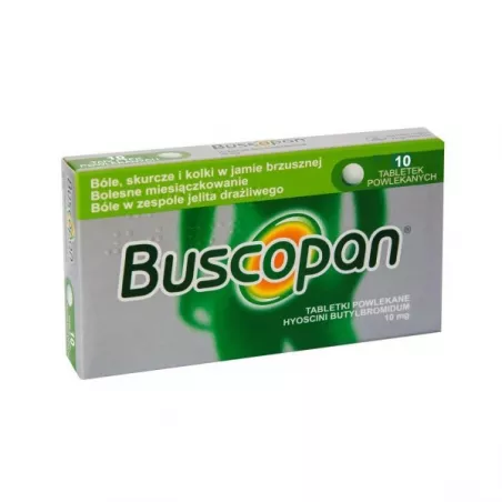 Buscopan x 10 tabletek tabletki przeciwbólowe IPSEN CONSUMER HEALTHCARE