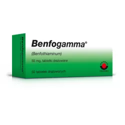Benfogamma tabletki drażowane 50mg x 50 tabletek witaminy z grupy B WORWAG PHARMA GMBH & CO.KG