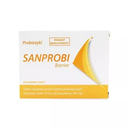 Sanprobi Barrier x 40 kapsułek probiotyki na trawienie SANPROBI SP. Z O.O. SP.K.