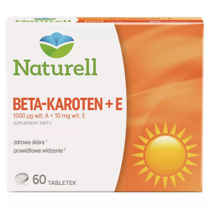 USP ZDROWIE SP. Z O.O Naturell Beta-Karoten + E x 60 tabletek — Inhaltsstoffe i ocena