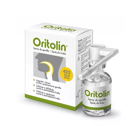 Oritolin spray do gardła 30 ml leki na ból gardła i chrypkę QPHARMA SP. Z O.O.