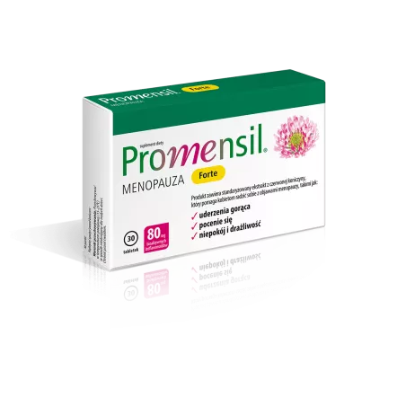 Promensil Forte - 30 tabletek Menopauza Andropauza QPHARMA SP. Z O.O.