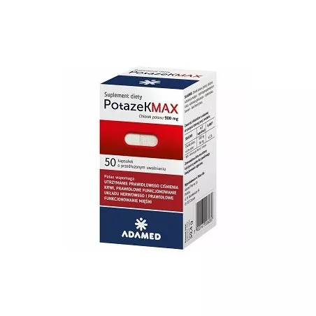 Potazek MAX x 50 tabletek leki na nadciśnienie ADAMED PHARMA SPÓŁKA AKCYJNA