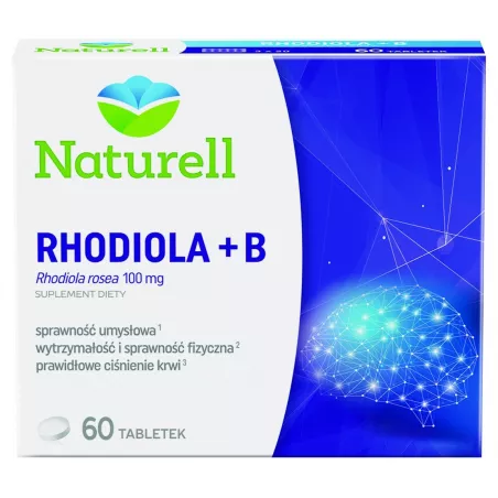 Naturell Rhodiola + B x 60 tabletek różeniec górski USP ZDROWIE SP. Z O.O