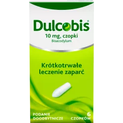 Dulcobis czopki doodbytnicze 10mg x 6 czopków preparaty na zaparcia SANOFI AVENTIS SP. Z O.O.