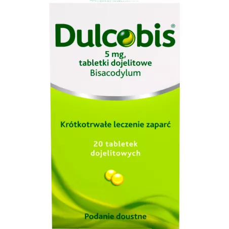 Dulcobis 5mg x 20 tabletek preparaty na zaparcia SANOFI AVENTIS SP. Z O.O.