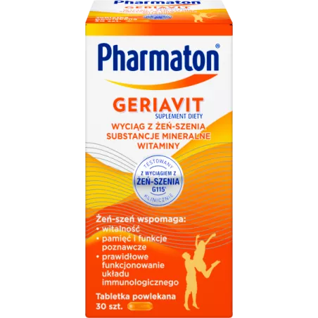 Geriavit pharmaton x 30 tabletek Multiwitaminy SANOFI AVENTIS SP. Z O.O.