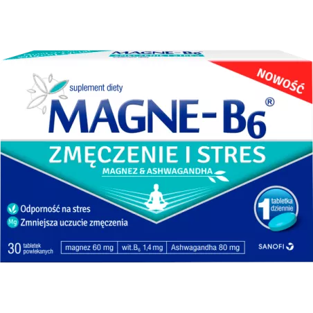 Magne B6 Zmęczenie i Stres 30 tabletek powlekanych Stres SANOFI AVENTIS SP. Z O.O.