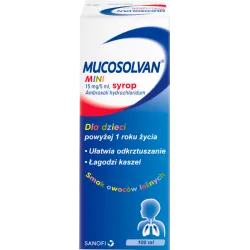 Mucosolvan mini syrop 15 mg/5 ml x 100 ml leki na kaszel Opella Healthcare Poland