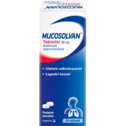 Mucosolvan tabletki 30mg x 20 tabletek leki na kaszel Opella Healthcare Poland