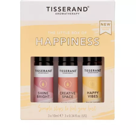 Tisserand olejki eteryczne The Little Box of Happiness - Zestaw olejków eterycznych na lepsze samopoczucie (3x10 ml) olejki e...