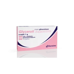 Glicerolowe czopki Farmina 1g x 10 sztuk preparaty na zaparcia FARMINA SP. Z O.O.