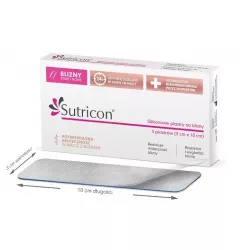 Sutricon Plastry silikonowe na blizny 3x10cm 5 sztuk preparaty na blizny VERCO