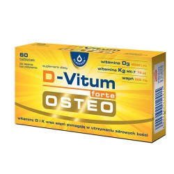 D-Vitum Forte Osteo tabletki x 60 tabletek Zdrowie OLEOFARM SP. Z O.O.