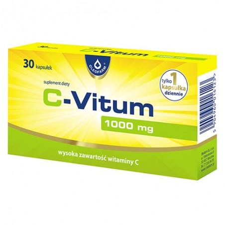 C-Vitum 1000mg x 30 kapsułek Oleofarm witamina C OLEOFARM SP. Z O.O.