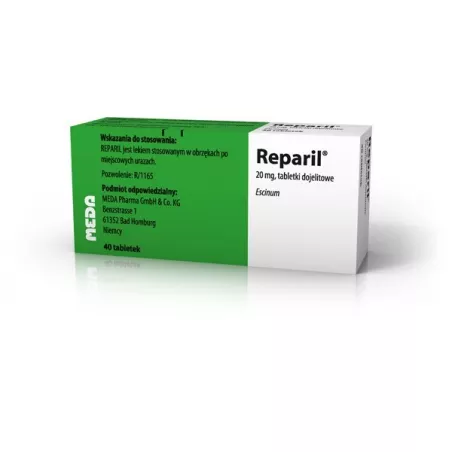 Reparil 20mg x 40 tabletek IMP preparaty na obrzęki INPHARM SP. Z O.O.