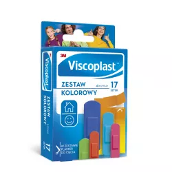Plastry Viscoplast Zestaw Kolorowy x 17 sztuk Opatrunki i art. higieniczne 3M POLAND SP. Z O.O.