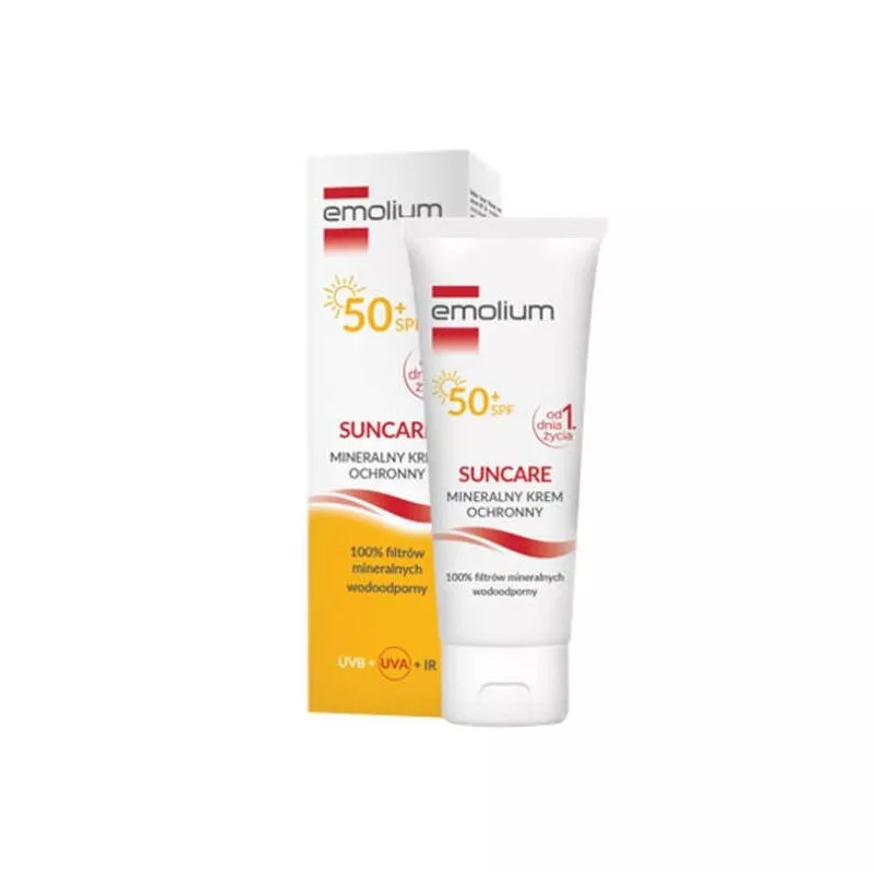 PERRIGO POLAND SP. Z O.O. Emolium Suncare Mineralny krem ochronny SPF50+ x 50ml — Składniki i ocena