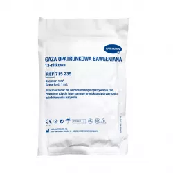 Gaza jałowa 1m 13N x 1 sztuka Opatrunki i art. higieniczne HARTMANN PAUL A.G.