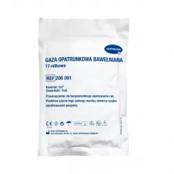 Gaza jałowa 1m 17N x 1 sztuka Opatrunki i art. higieniczne HARTMANN PAUL A.G.
