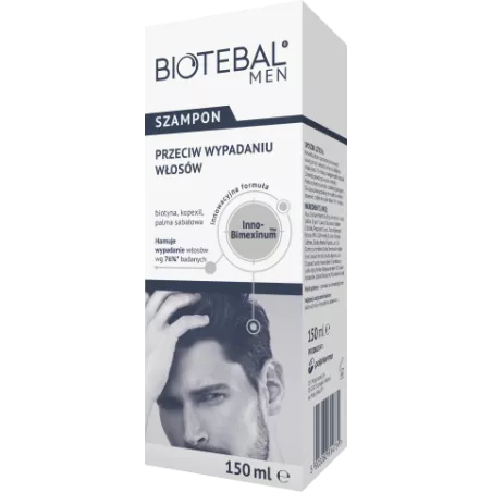 Biotebal men szampon x 150 ml preparaty na łysienie i wypadanie włosów ZAKŁADY FARMACEUTYCZNE POLPHARMA S.A.