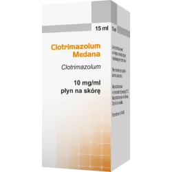 Clotrimazolum med płyn 10mg/ml x 15 ml leki na grzybicę MEDANA PHARMA SPÓŁKA AKCYJNA