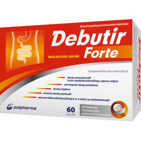 Debutir Forte 300 mg x 60 kapsułek preparaty na wzdęcia ZAKŁADY FARMACEUTYCZNE POLPHARMA S.A.