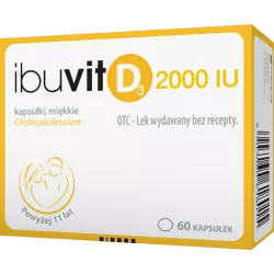 Witamina D Ibuvit D 2000 kapsułki miękkie x 60 kapsułek witamina D ZAKŁADY FARMACEUTYCZNE POLPHARMA S.A.