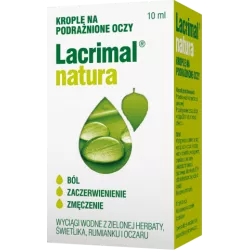 Lacrimal Natura krople do oczu 10 ml krople do oczu ZAKŁADY FARMACEUTYCZNE POLPHARMA S.A.